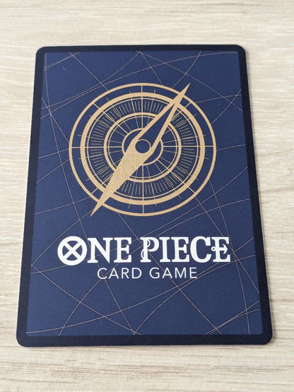 One Piece Trading Card Game Edward Newgate SP card OP13-042 in protective sleeve and hard case