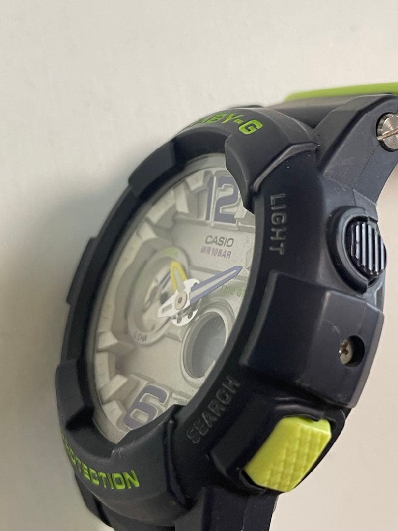 Casio Baby-G Watch Black and Neon Green Model BGA-180 Sportsably Designed