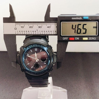 Casio G-Shock AWG-M100A Radio Solar Watch Blue and Black Japan Import