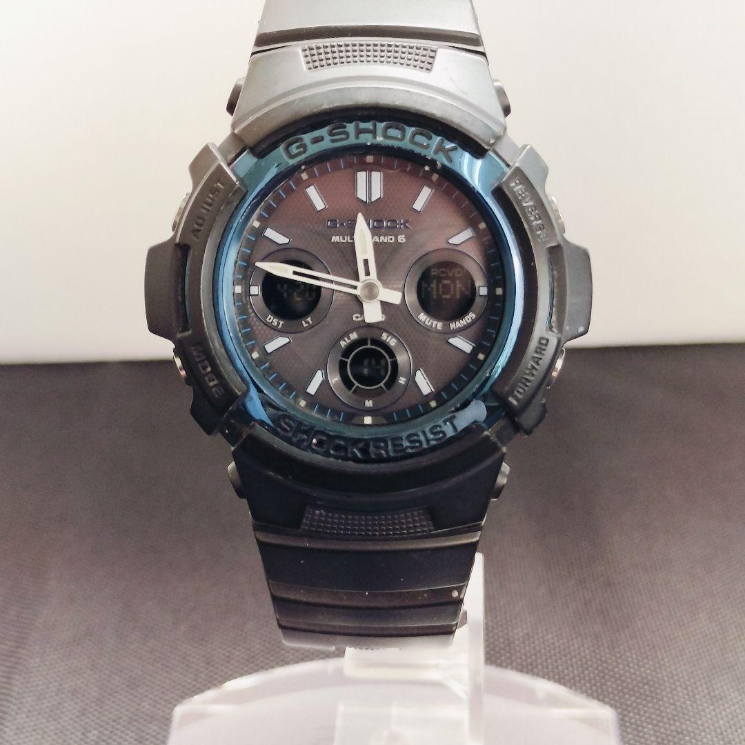 Casio G-Shock AWG-M100A Radio Solar Watch Blue and Black Japan Import
