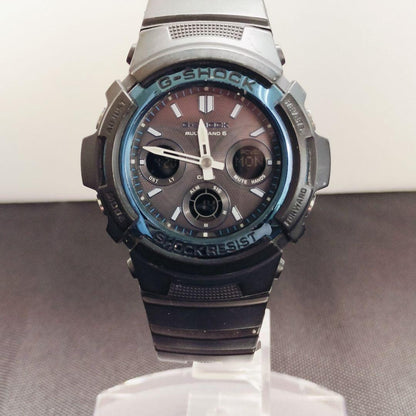Casio G-Shock AWG-M100A Radio Solar Watch Blue and Black Japan Import