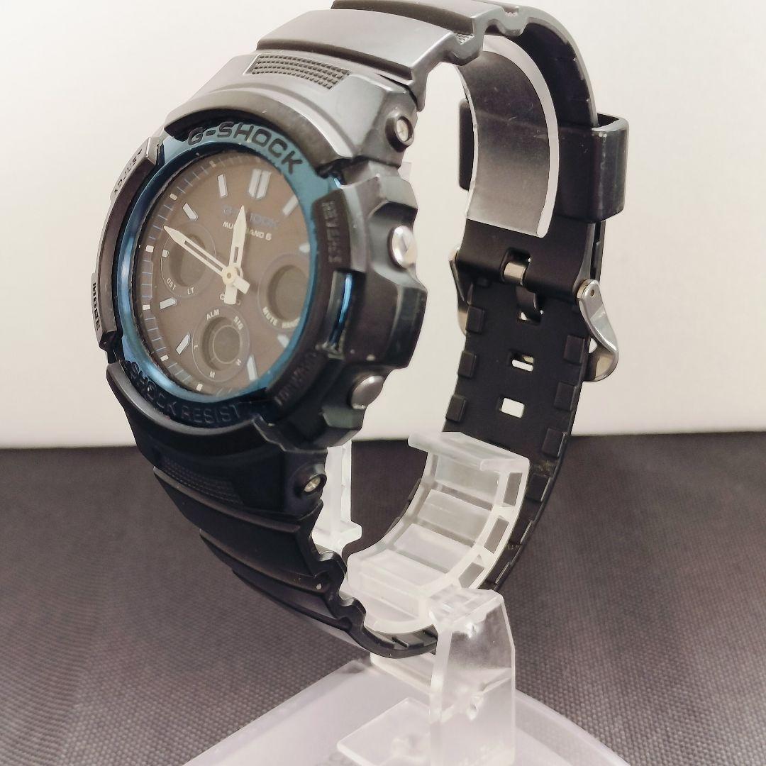 Casio G-Shock AWG-M100A Radio Solar Watch Blue and Black Japan Import