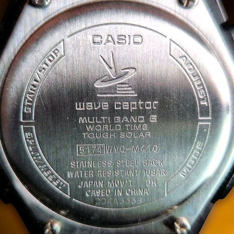 Casio Wave Ceptor Multi Band 6 Solar Radio Watch WVQ-M410 Black Face