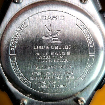 Casio Wave Ceptor Multi Band 6 Solar Radio Watch WVQ-M410 Black Face