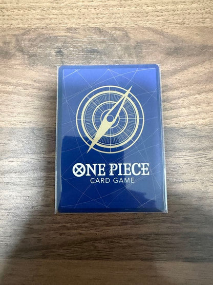 One Piece Card Game Utah SEC Parallel Japanese Card stored in protective sleeve after opening