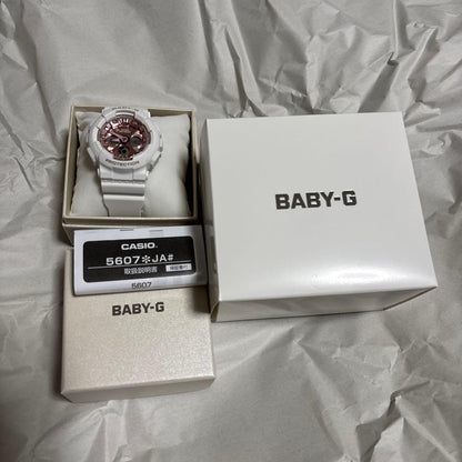 Casio Baby-G 5607 White Quartz Watch with Date and Day Display — Japan Import