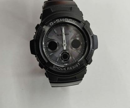Casio G-Shock AWG-M100B Solar Watch Black Men's Durable Shock Resistant Analog Digital