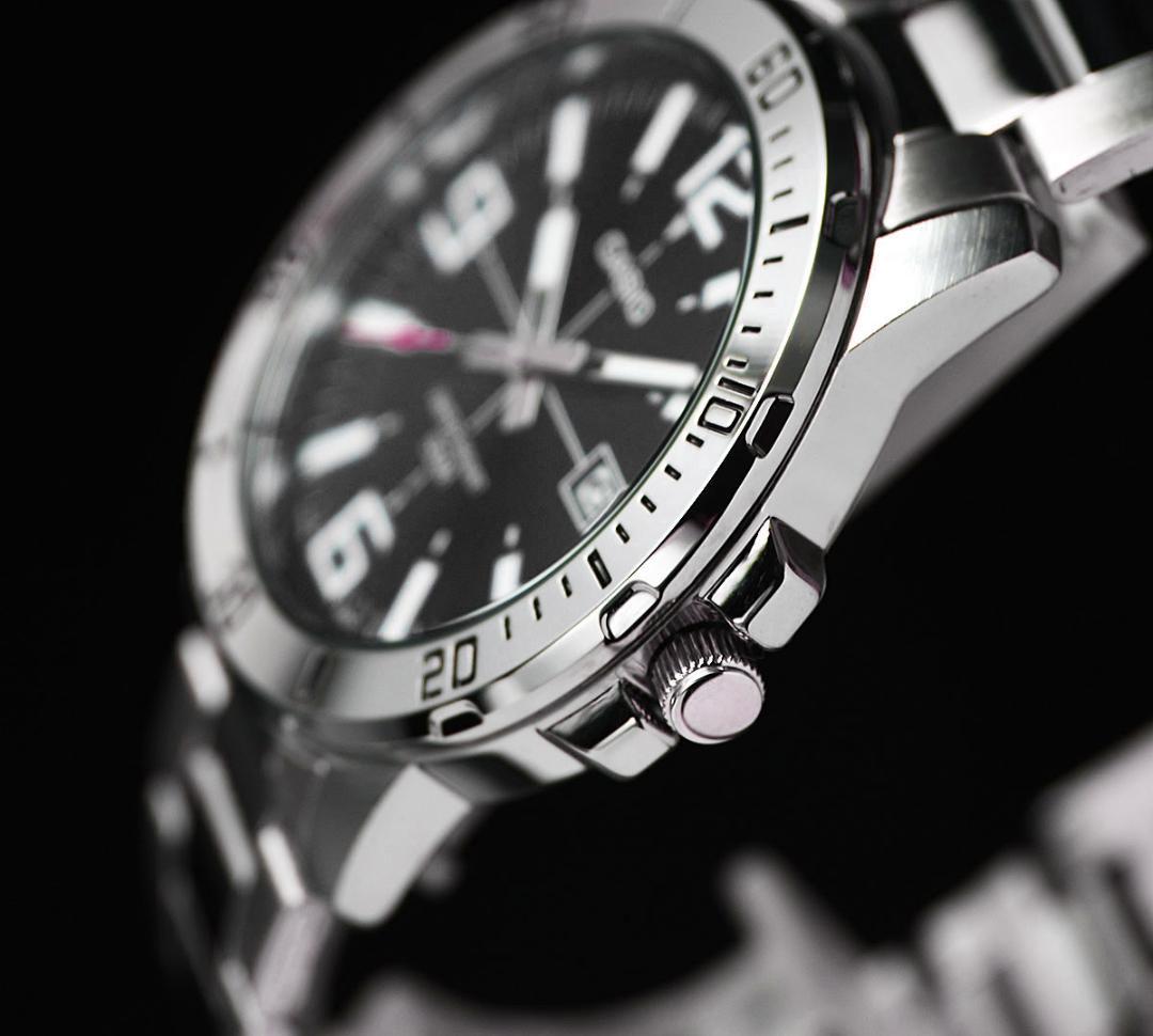 Casio Overseas Model Men's 50m Water Resistant Black Watch