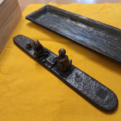 Fukutani Copper Set of Clapper and Pen Tray by Osamu Fukutani — Japan Import