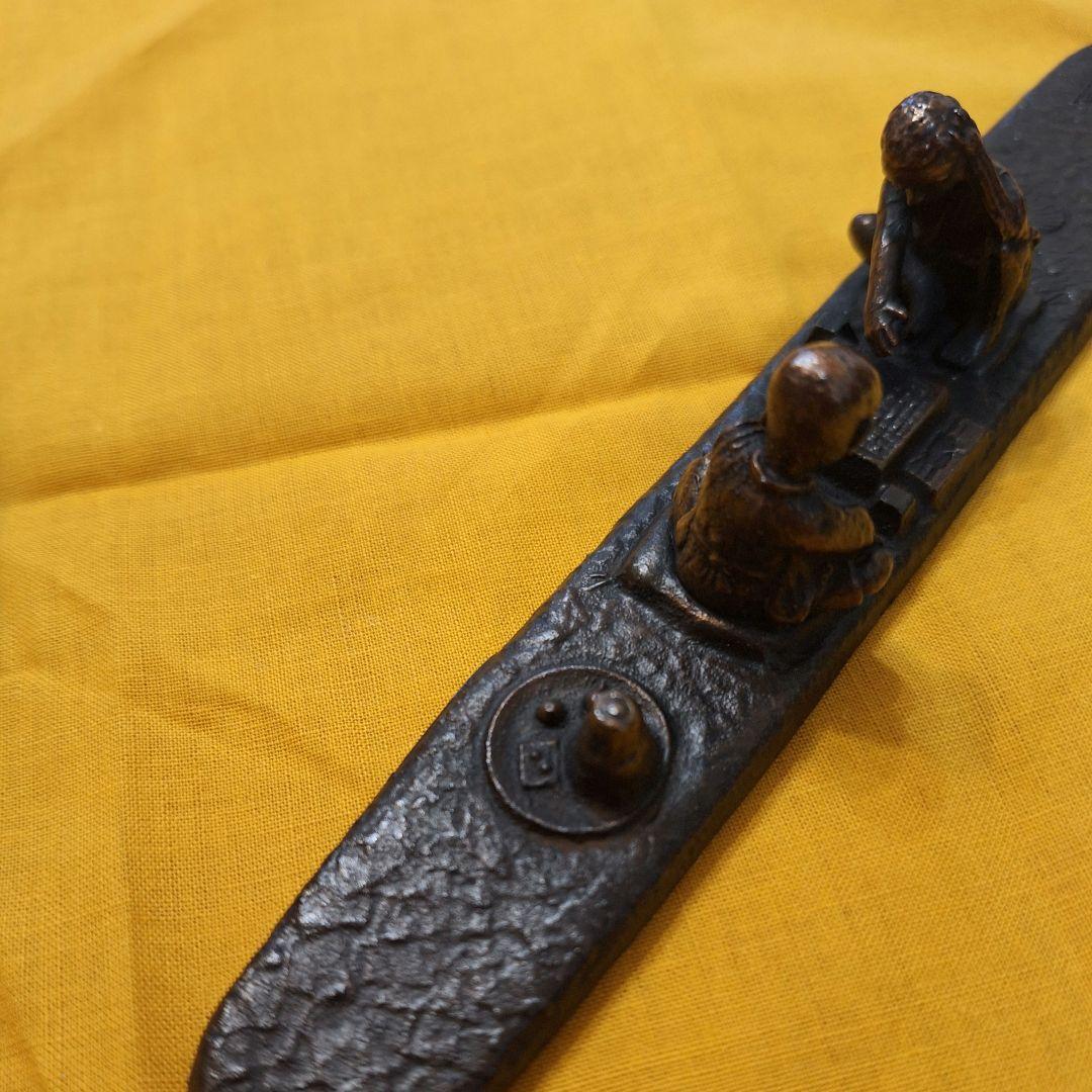 Fukutani Copper Set of Clapper and Pen Tray by Osamu Fukutani — Japan Import