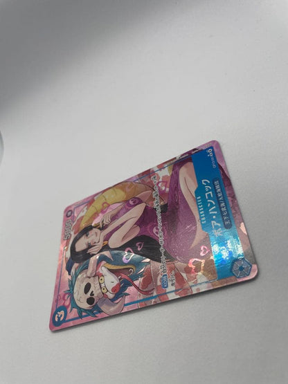 One Piece Boa Hancock trading card model OP13-051 Japanese edition showing character artwork