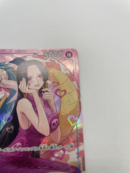 One Piece Boa Hancock trading card model OP13-051 Japanese edition showing character artwork