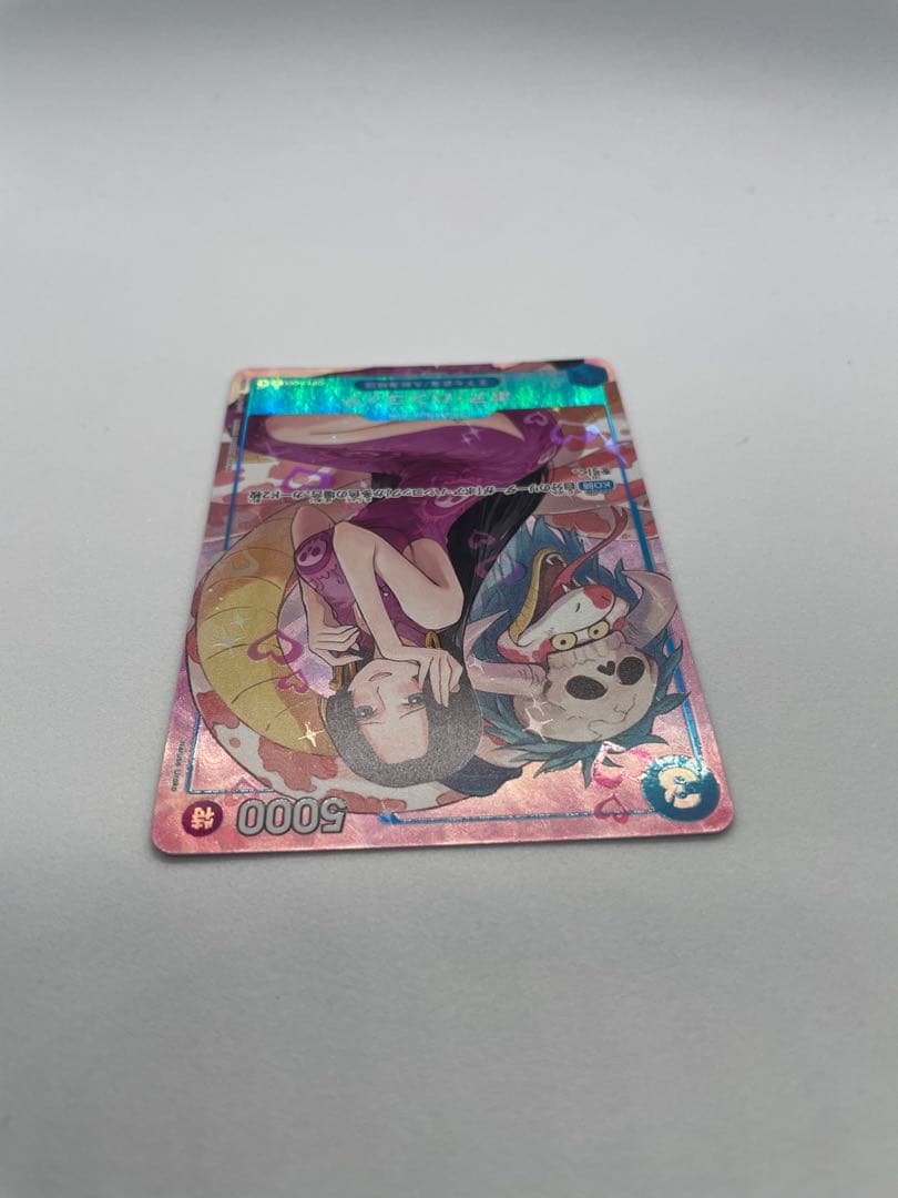 One Piece Boa Hancock trading card model OP13-051 Japanese edition showing character artwork