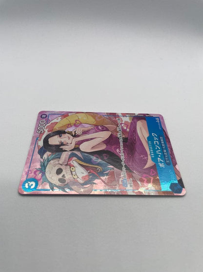 One Piece Boa Hancock trading card model OP13-051 Japanese edition showing character artwork
