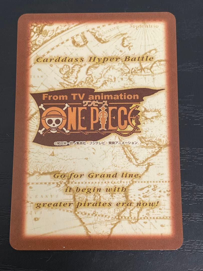 One Piece Hyper Battle Carddass Ace C513 Japanese trading card in protective sleeve and case