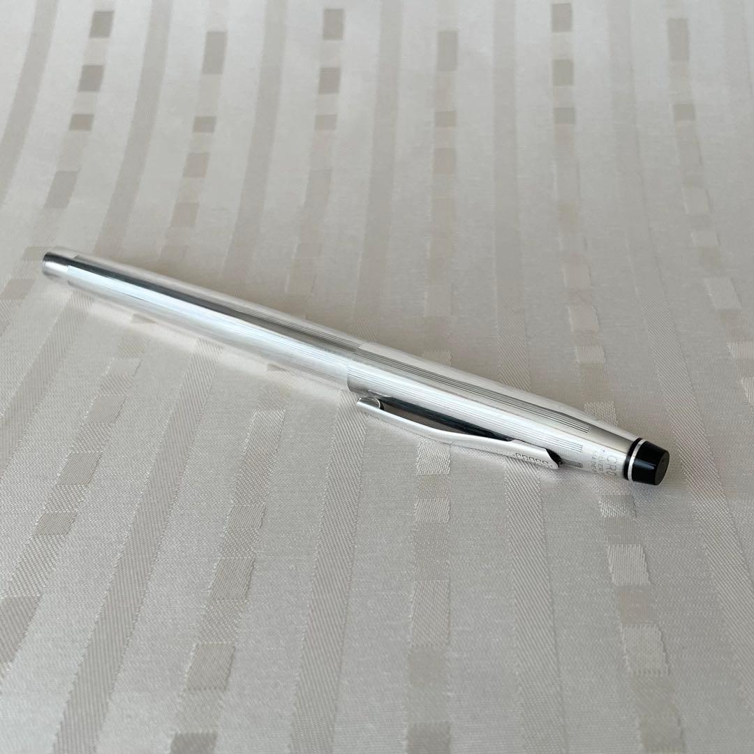 Cross Silver Plated Cap-Type Rollerball Pen Made in USA