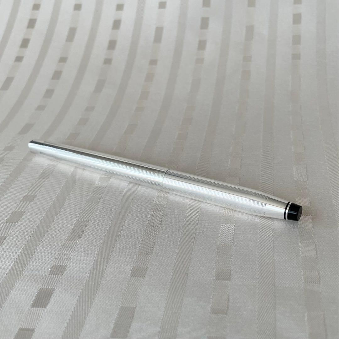 Cross Silver Plated Cap-Type Rollerball Pen Made in USA
