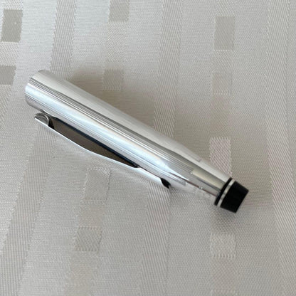 Cross Silver Plated Cap-Type Rollerball Pen Made in USA