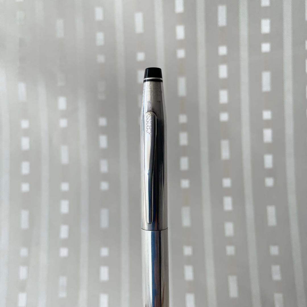 Cross Silver Plated Cap-Type Rollerball Pen Made in USA