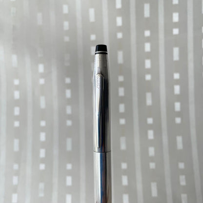 Cross Silver Plated Cap-Type Rollerball Pen Made in USA