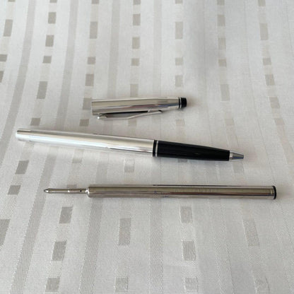 Cross Silver Plated Cap-Type Rollerball Pen Made in USA