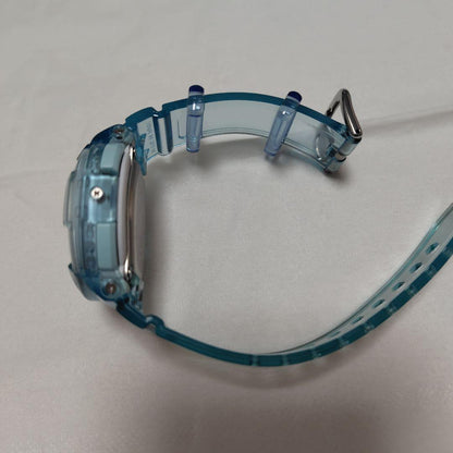 Casio Baby-G BGA-131 Clear Blue Skeleton Style Digital Analog Watch — Japan Import