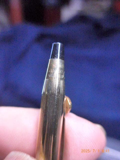 Cross 10K Gold Plated Mechanical Pencil GEF with Clip Japan Import