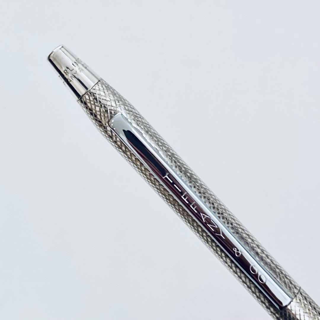 Tiffany & Co. Sterling Silver Cross-Hatch Ballpoint Pen — Japan Import
