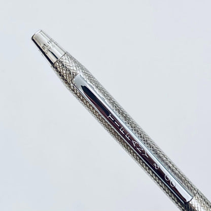 Tiffany & Co. Sterling Silver Cross-Hatch Ballpoint Pen — Japan Import