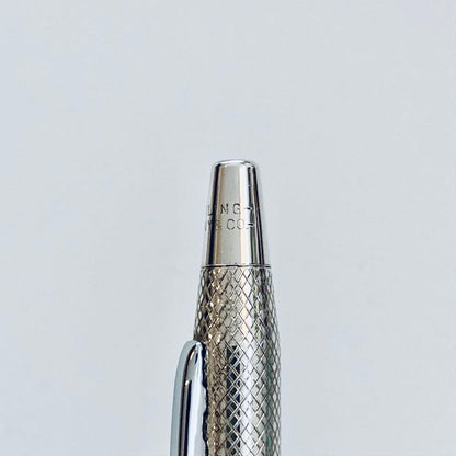 Tiffany & Co. Sterling Silver Cross-Hatch Ballpoint Pen — Japan Import