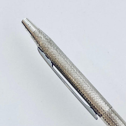 Tiffany & Co. Sterling Silver Cross-Hatch Ballpoint Pen — Japan Import