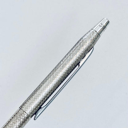 Tiffany & Co. Sterling Silver Cross-Hatch Ballpoint Pen — Japan Import