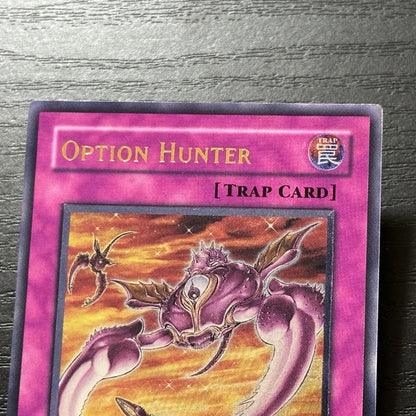 Yu-Gi-Oh! Option Hunter Old Asia Relief 1st Card SOI-AE058 with various cards shown from Old Asia edition