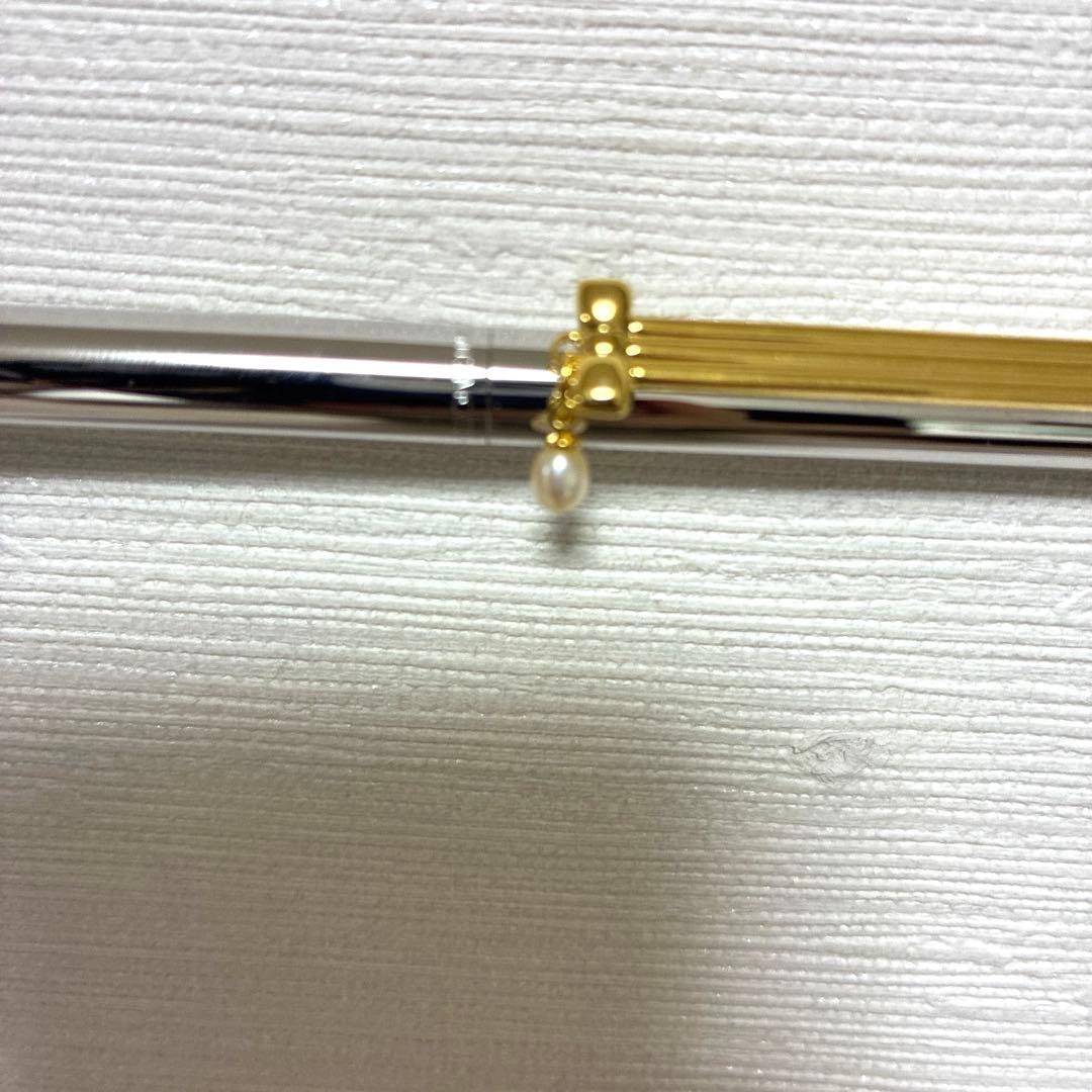 MIKIMOTO International ballpoint pen with pearl decoration and compatible with SK-8 and A.T. CROSS refills