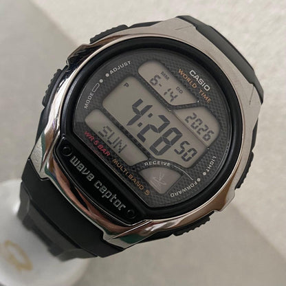 Casio Waveceptor WV-M200 and WV-58J Digital Watches Set Multi Band 5 20 Bar Japan Import