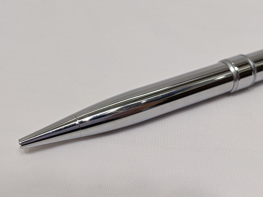 Cross Pen Set – Two Metal Ballpoint Pens with Clips, Red and Silver Colors – Japan Import
