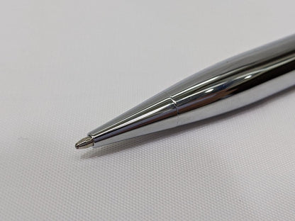 Cross Pen Set – Two Metal Ballpoint Pens with Clips, Red and Silver Colors – Japan Import
