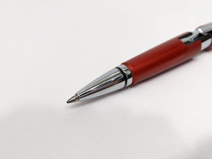 Cross Pen Set – Two Metal Ballpoint Pens with Clips, Red and Silver Colors – Japan Import