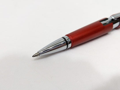 Cross Pen Set – Two Metal Ballpoint Pens with Clips, Red and Silver Colors – Japan Import