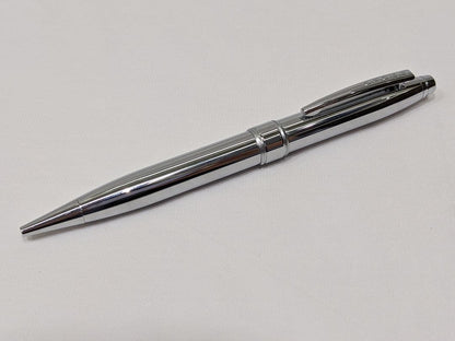 Cross Pen Set – Two Metal Ballpoint Pens with Clips, Red and Silver Colors – Japan Import