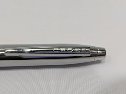 Cross Pen Set – Two Metal Ballpoint Pens with Clips, Red and Silver Colors – Japan Import