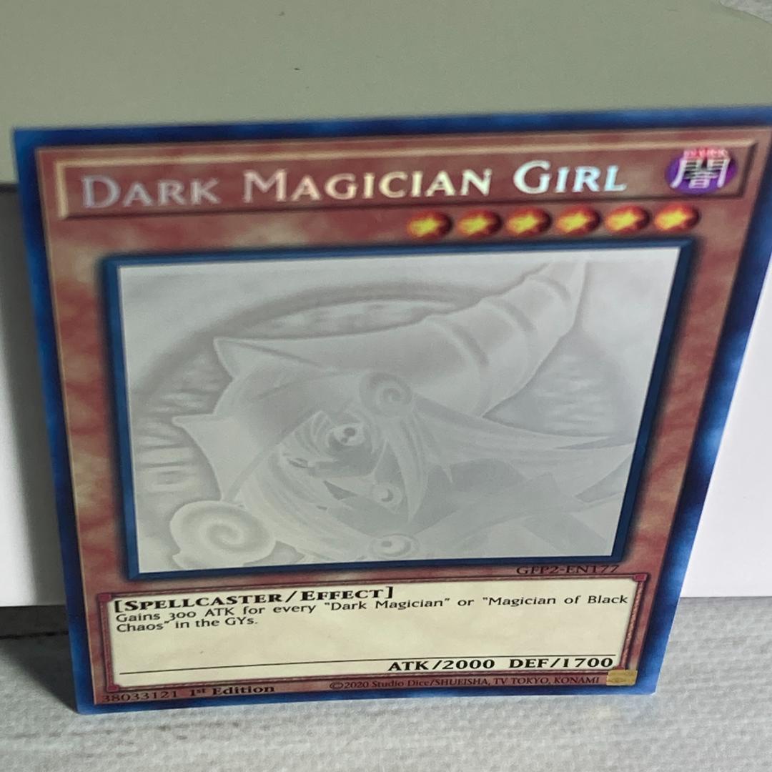 Bandai Yu-Gi-Oh GFP2-EN177 Black Magician Girl Ghost Card Japan import with sleeve and hard loader