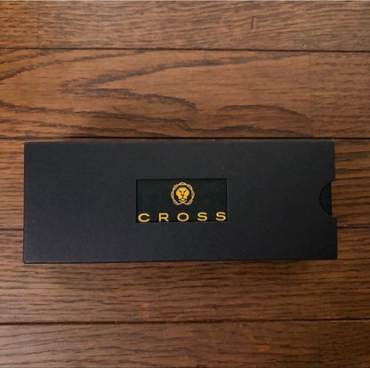 Silver CROSS ballpoint pen with Fast Retailing logo engraved, Japan import, unused condition