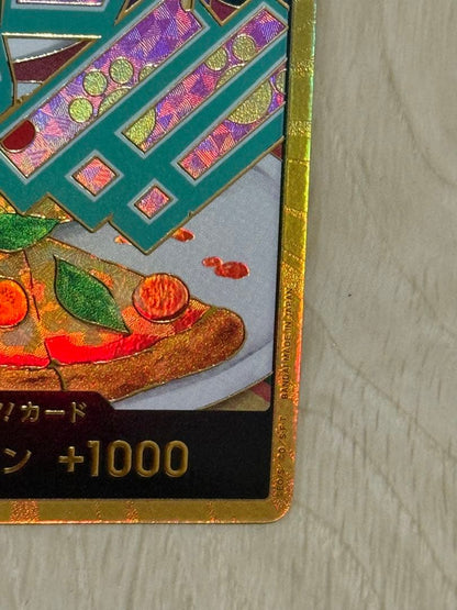 One Piece Card Game Gold Don Bonnie trading card with gold frame from The Best Vol.2 series