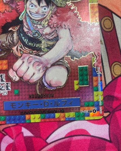 One Piece Monkey D. Luffy OP05 SR Japanese trading card in original condition, Japan import
