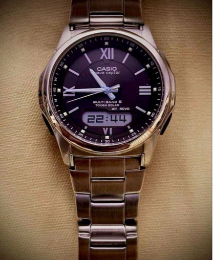 Casio Wave Ceptor Mens Model M630 with Dark Brown Dial