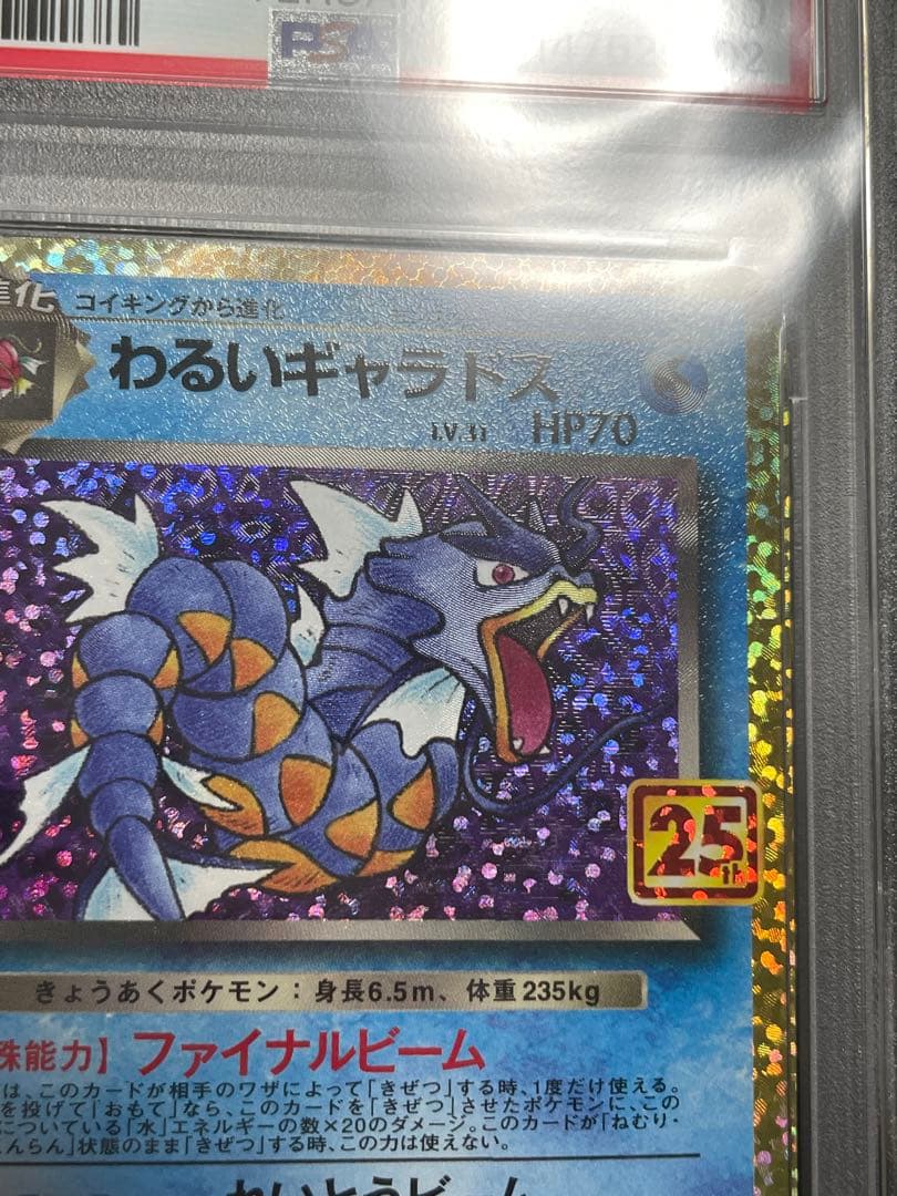 Bandai 25th Anniversary Edition PSA 10 Gem Mint Bad Gyarados trading card Japan import