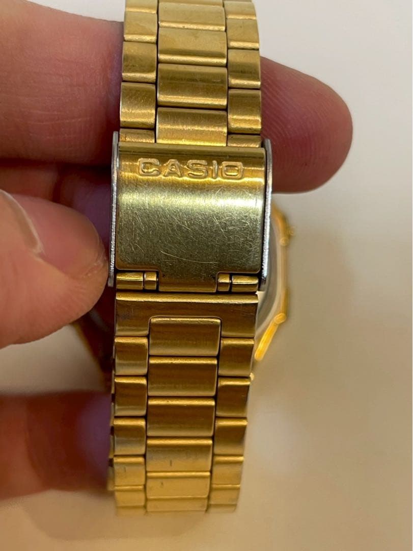 Casio A168 Gold Digital Watch with Alarm and Chronograph — Japan Import