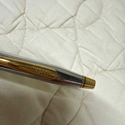 Cross brand rotate ballpoint pen with silver and gold finish shown in main photo