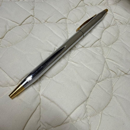 Cross brand rotate ballpoint pen with silver and gold finish shown in main photo